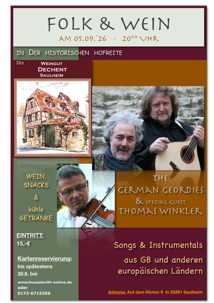 Plakat Folk & Wein